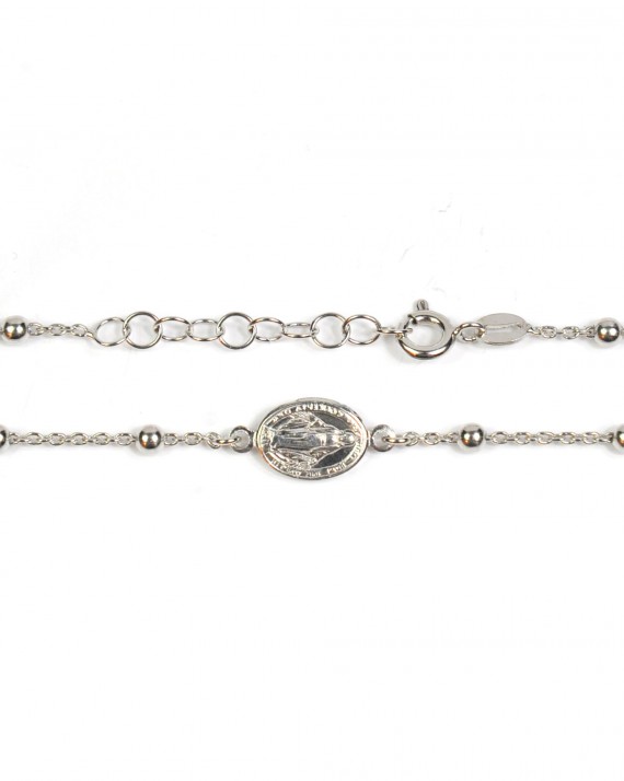 Création bracelet femme en argent 925 motif madone - Bijoux fins de créateur - Madame Vedette