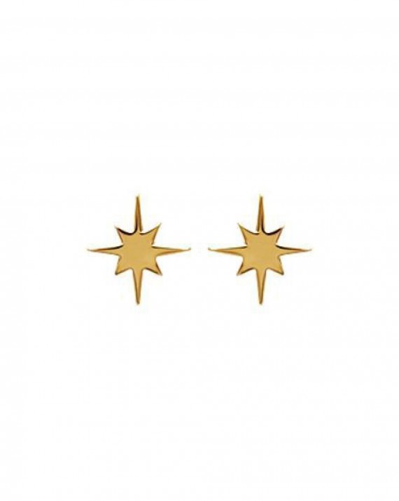Boucles d'oreilles puces étoiles plaqué or must have sur Instagram - Bijoux créateur femme x Madame Vedette